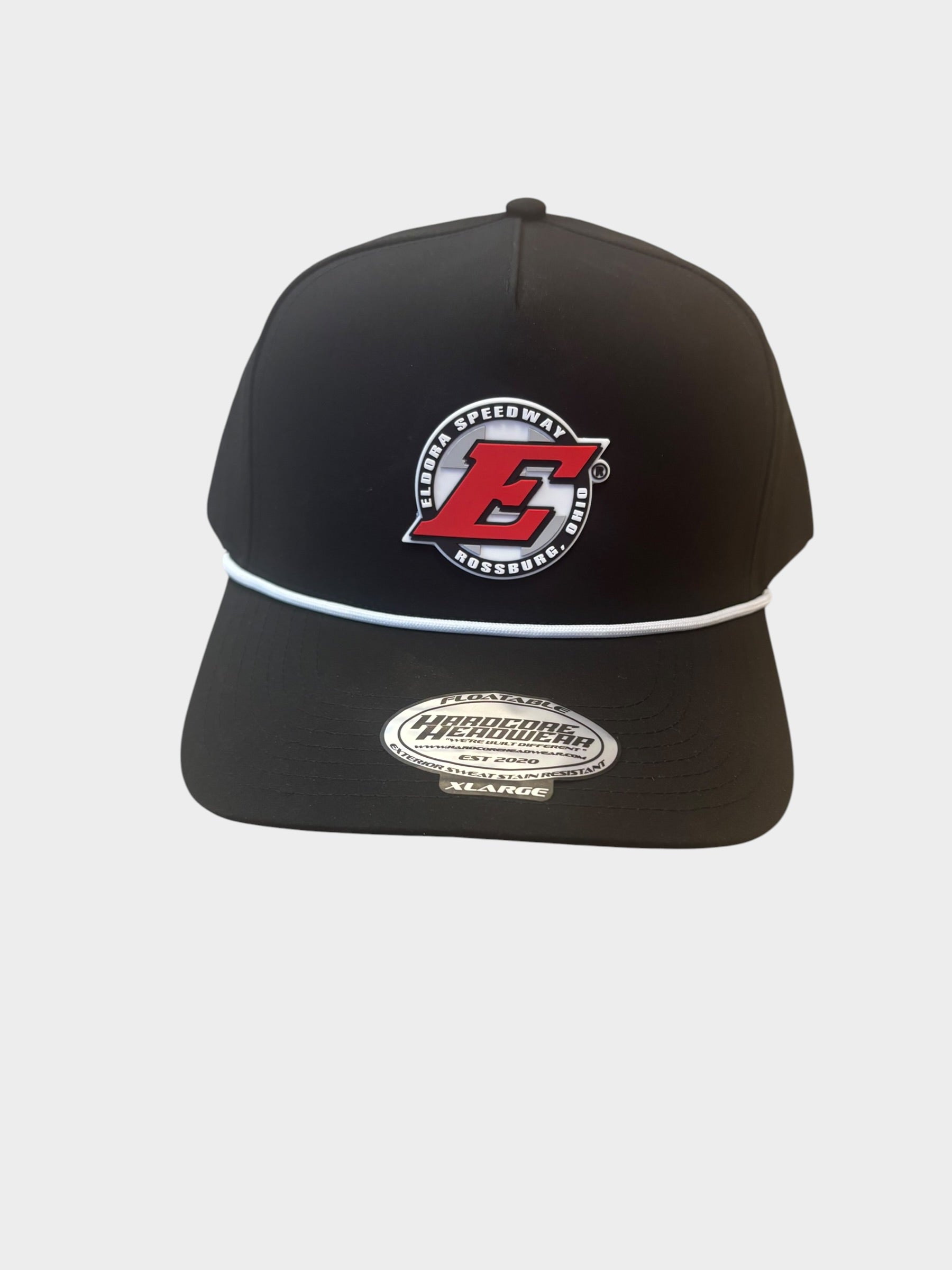 Hat - X LARGE, Performance, Black with Rubber Patch