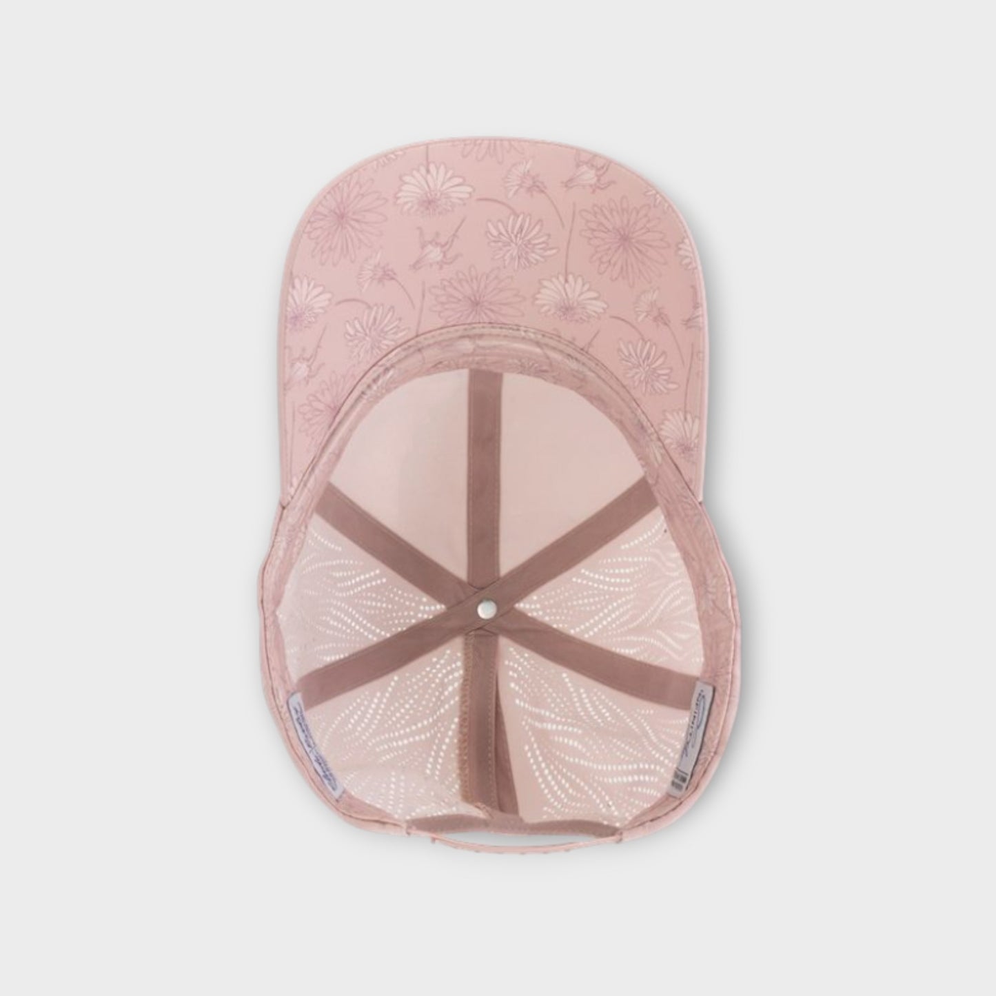 Hat - Pink Tonal Logo with ponytail opening
