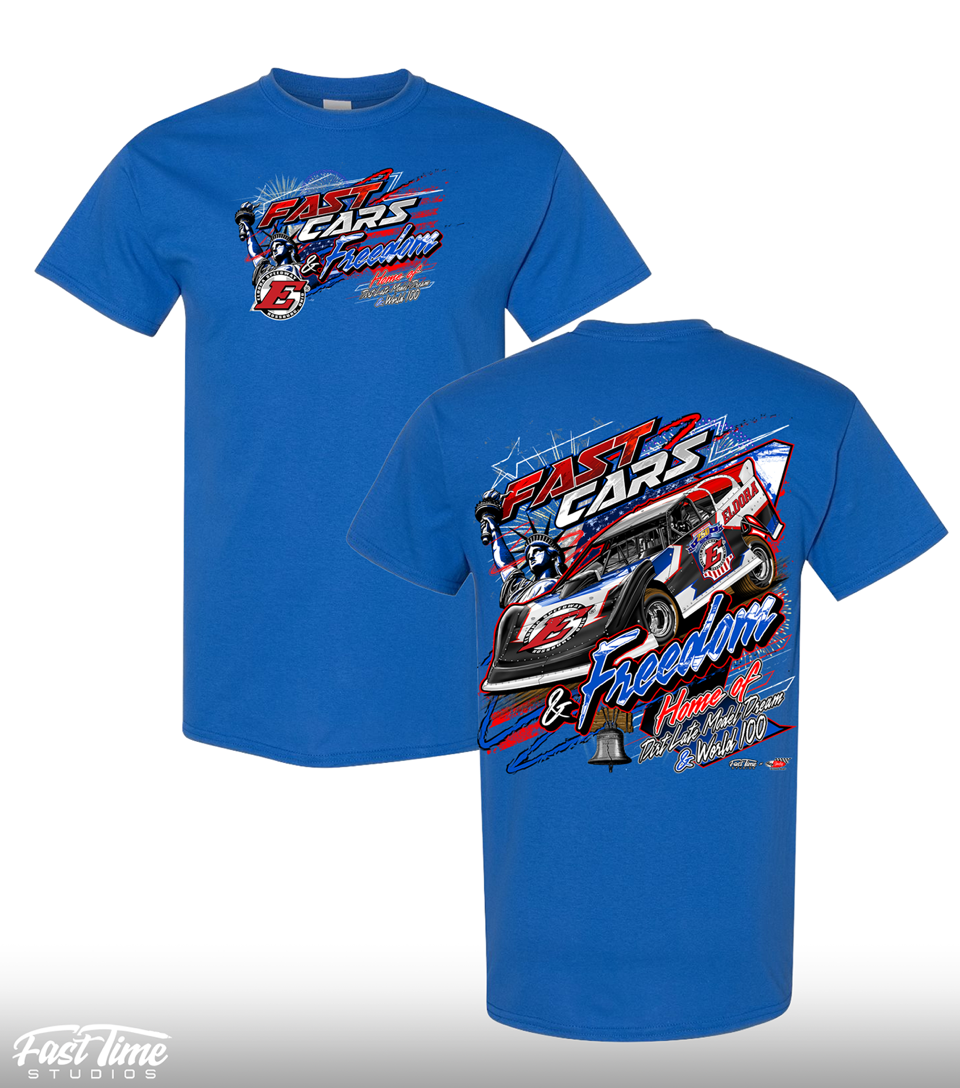 Model Merchandise Fast Cars and Freedom - Late Model Tee – Eldora Speedway Merchandise Store